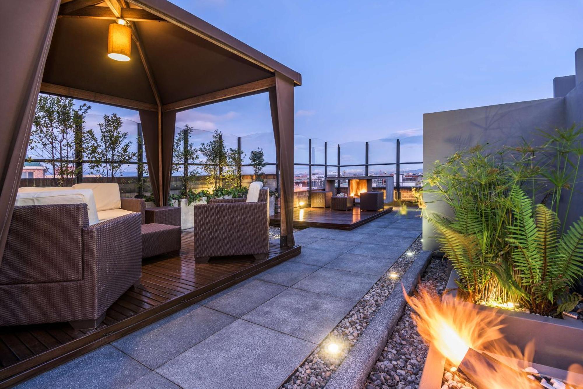 Nh Collection Bogota Andino Royal Hotel Kültér fotó Rooftop bar